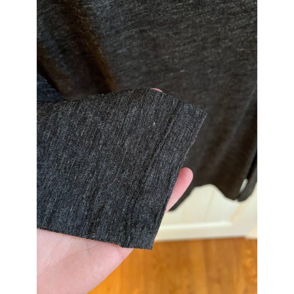 Prana‎ Nadia Grey Faux Wrap Long Sleeve Lightweight Wool Blend Dress Large - Picture 5 of 6